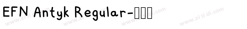 EFN Antyk Regular字体转换